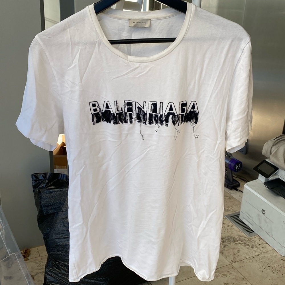Balenciaga T-Shirt with Embroidered Logo